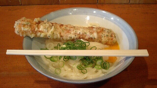 中村うどんの釜玉うどん