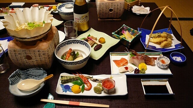 旅館やまとの夕食