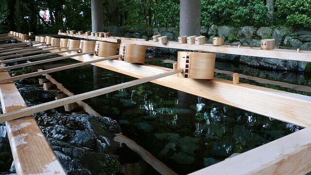 外宮の手水舎（手洗所）
