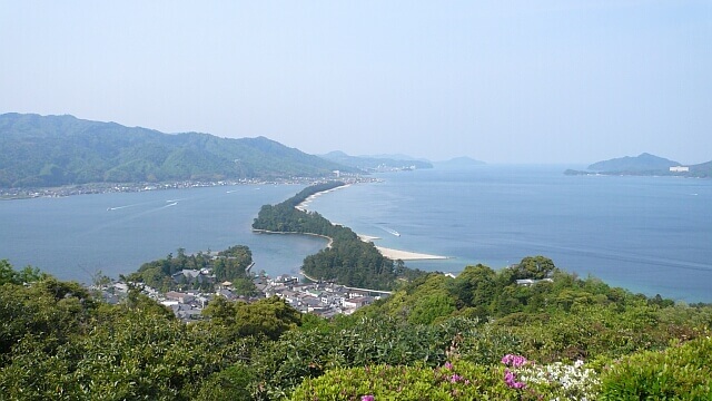 文殊山から観た「飛龍観」の名勝