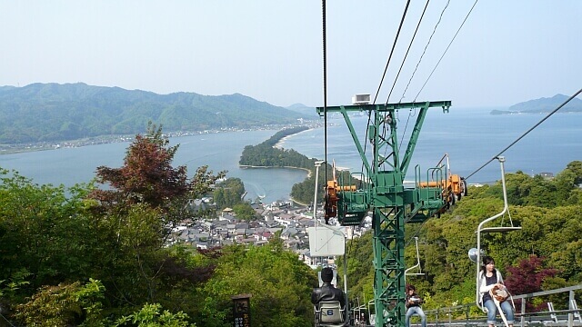 文殊山のリフトから眺めた天橋立