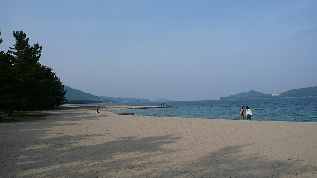 天橋立の砂浜