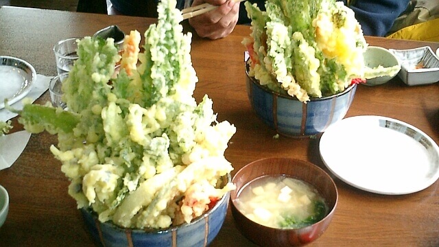 人気だった超大盛天丼