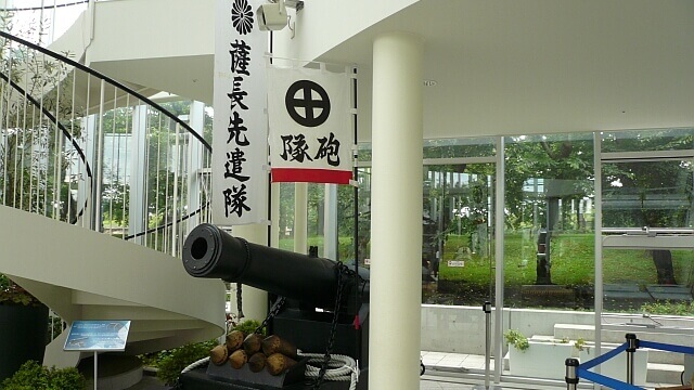 五稜郭タワーにある薩長軍(新政府軍)の大砲