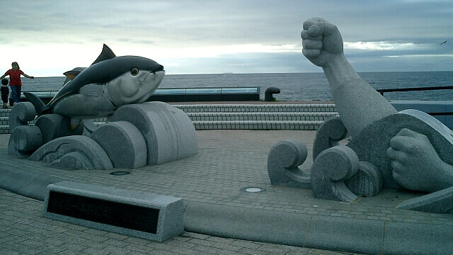 大間崎のモニュメント