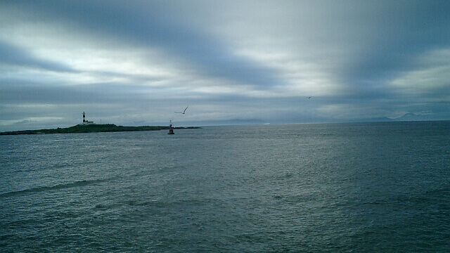 うっすら見える北海道